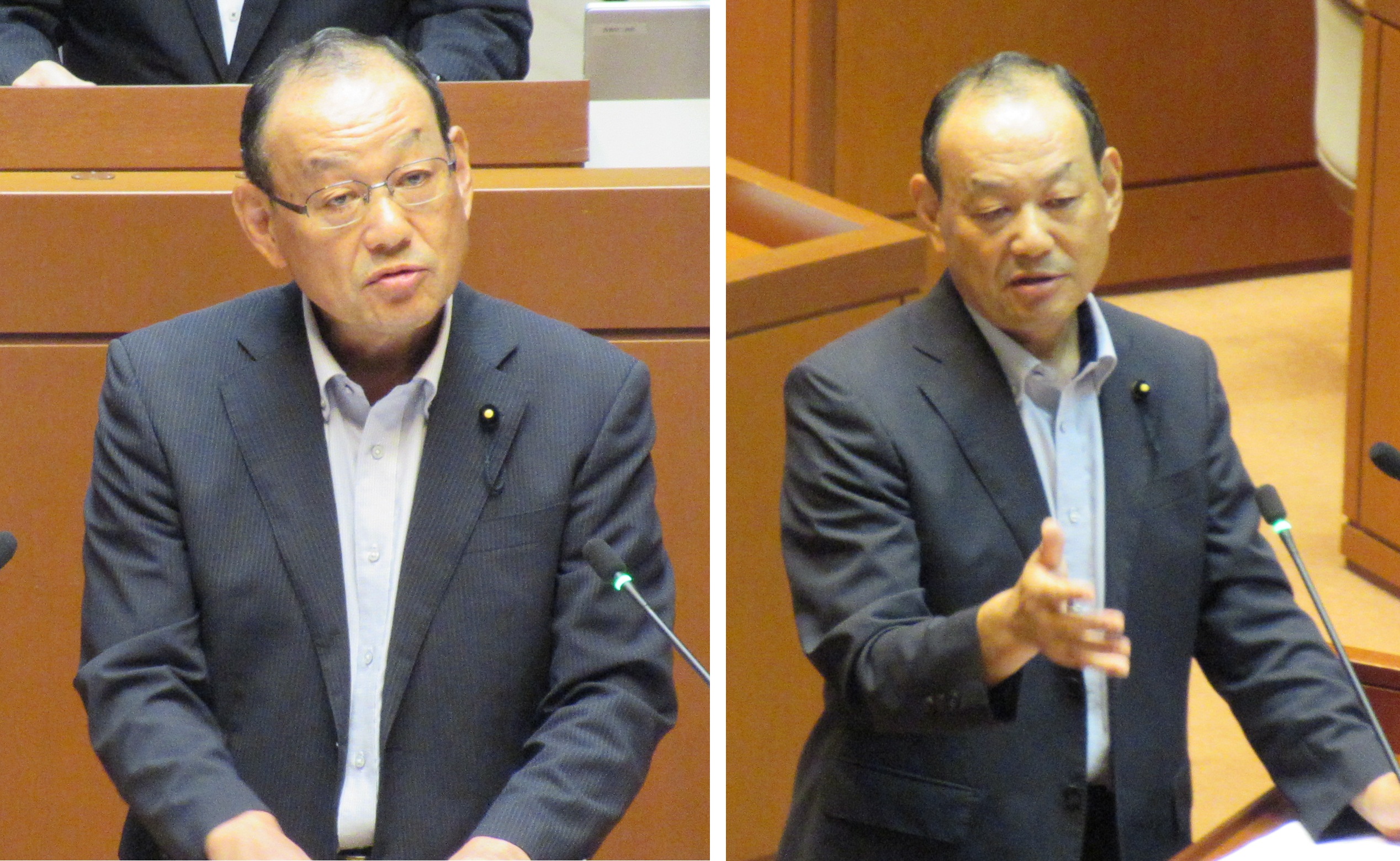 20250910藤原益栄代表質問写真